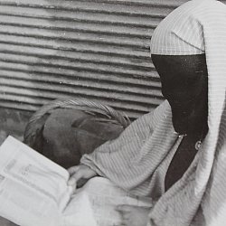 Verschleierte Muslimin in Sofia (1944)