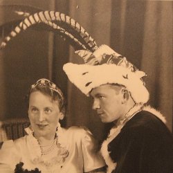 Prinzenpaar in ihrer Regentenzeit Karneval (1938) 